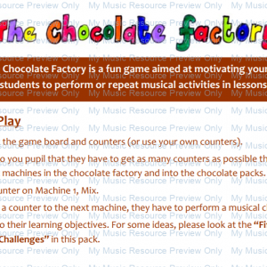 Chocolate Factory Music Game