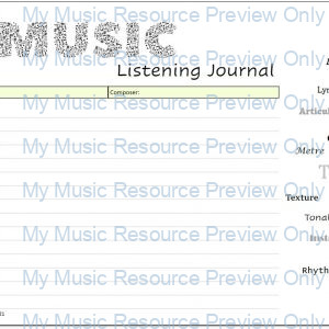 Music Listening Journal