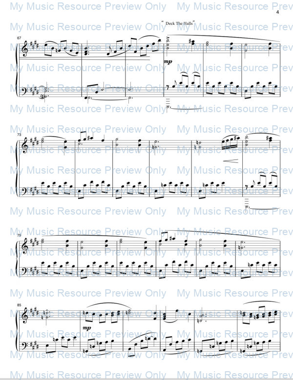 Christmas Fantasia Piano Page 3