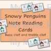 Snowy Penguins Note Reading Cover