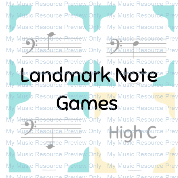 Landmark note games cover