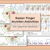 Easter Finger Number Activities Piano