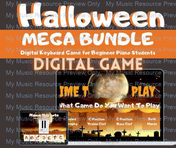 Halloween Digital Keyboard Game: Cover