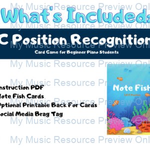 Note Fish Card Game – LH C Position Note Recognition