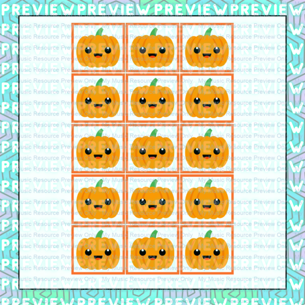 Pumpkin Picking | Note Values and Time Signature Game Cards