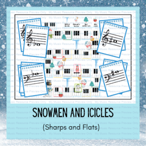 Snowmen and Icicles | Sharps and Flats Game