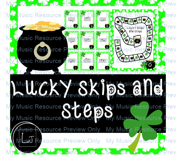 Lucky steps and skips music game