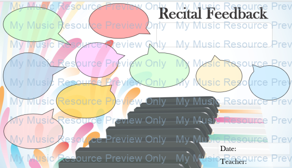 Recital pack piano