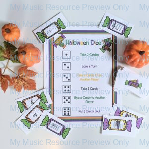 Halloween Piano Dice Game