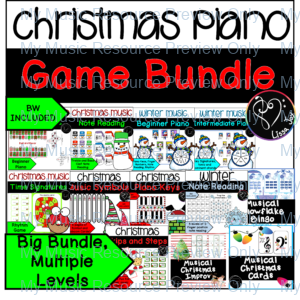 Christmas Piano Games Bundle