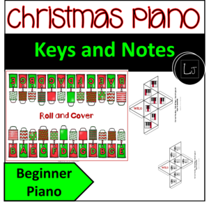 Christmas Note Reading and Piano Keys