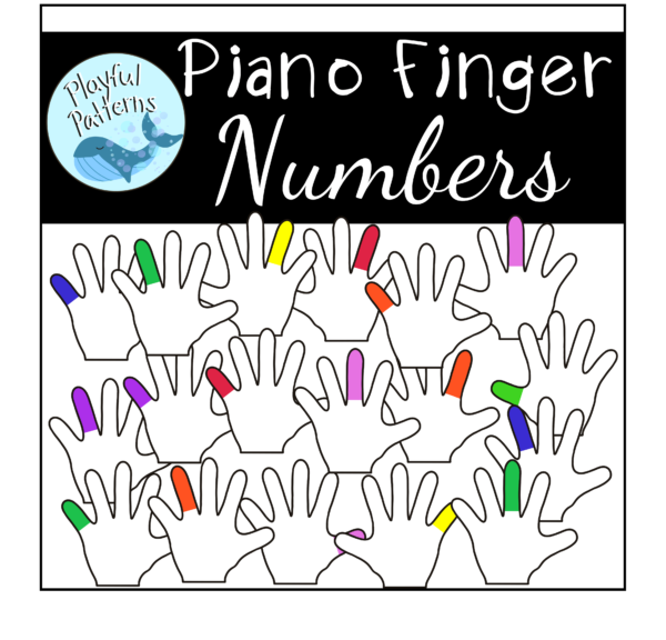 Piano finger number Clip Art Cover