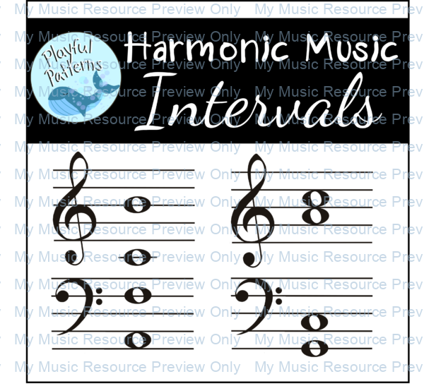 Harmonic Music Intervals clip art Cover