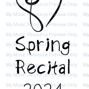 Music Recital Program Template