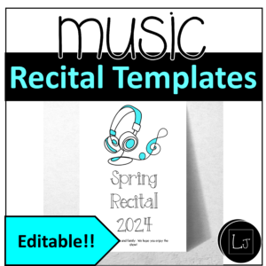 Music Recital Program Template