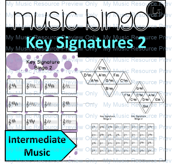 key signature bingo game 2