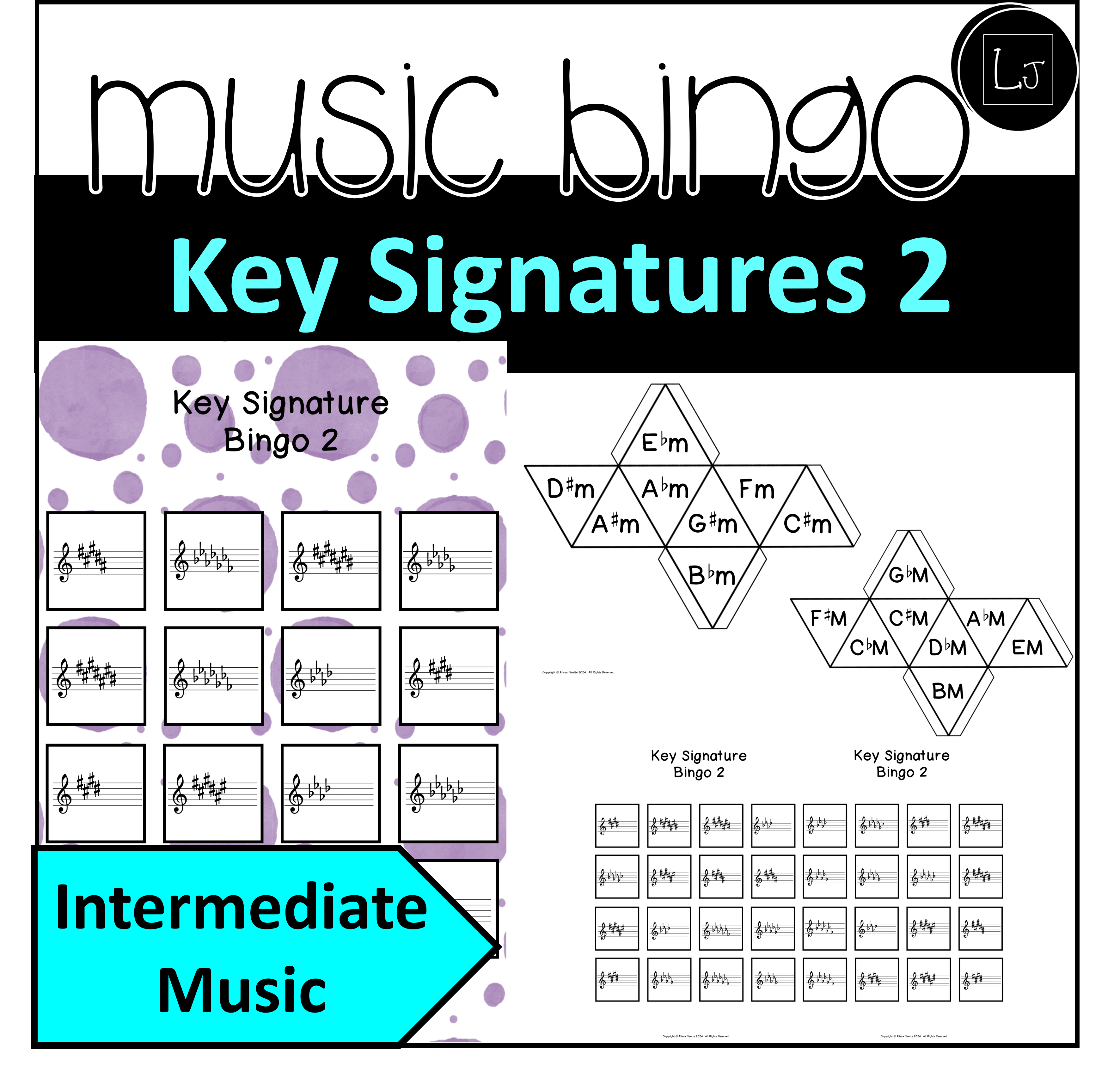 key signature bingo game 2