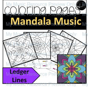 Ledger Line Coloring Pages