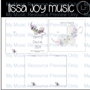 Music Recital Program Template