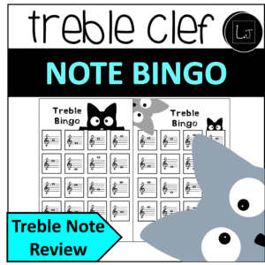 Treble Clef Note Reading Bingo