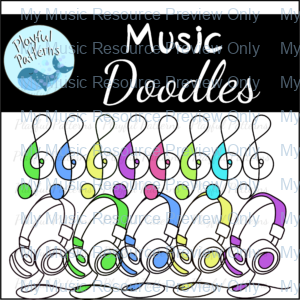 Music Doodle Clip Art