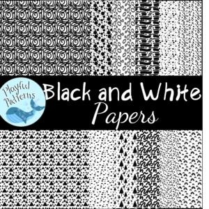 Black and White Backgrounds Clipart