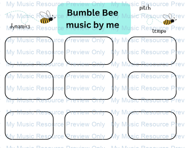 Bumble bee composing planner