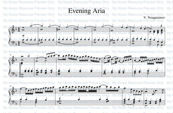 Evening Aria by Vitalij Neugasimov