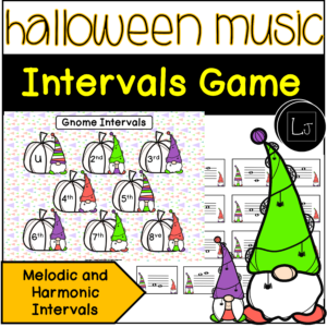 Halloween Music Intervals Game