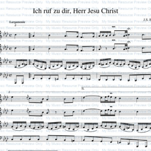 Ich ruf zu dir, Herr Jesu Christ by J.S Bach (arranged for 4 hands)