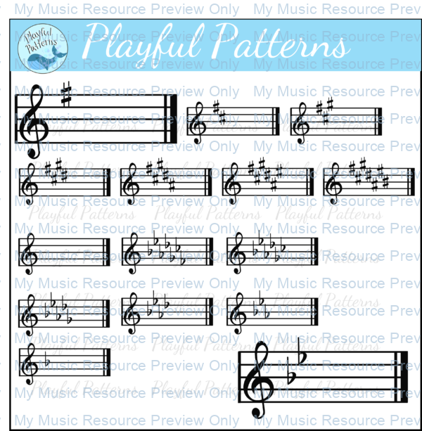 Music Key Signature Clip Art