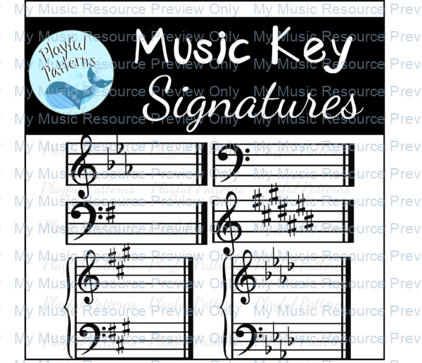 Music Key Signature Clip Art