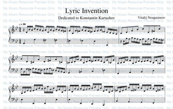 Lyric Invention by Vitalij Neugasimov