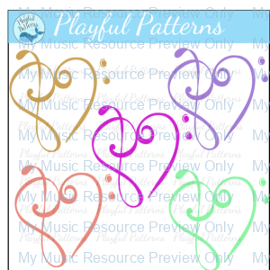 Music Heart Clip Art