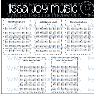 Music Note Reading Worksheets L2 | Bass F to Treble G