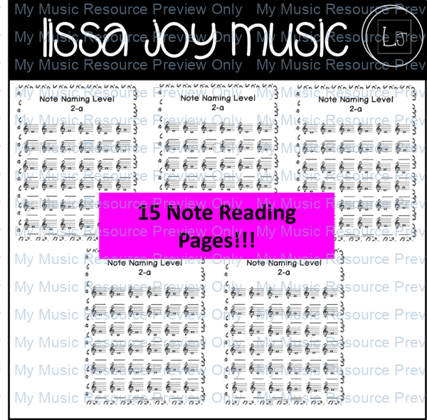 Music Note Reading Worksheets 2