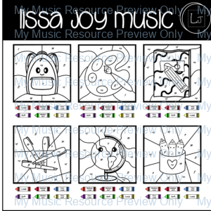 Music Dynamics Coloring Pages