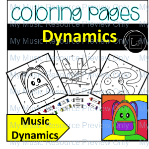 Music Dynamics Coloring Pages