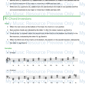 Theory Foundations – Unit B, Topic 3: Chords and Cadences