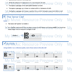 Theory Foundations – Unit C, Topic 2: Pitch and Clefs