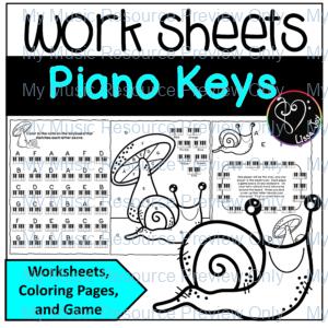 Piano Keyboard Worksheets