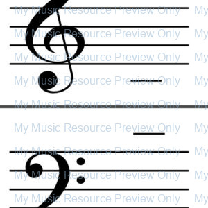 Treble and Bass Clef Templates