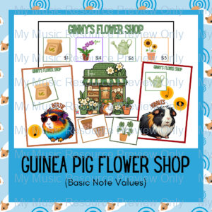 Guinea Pig Flower Shop | Basic Note Values