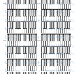 Piano Chord Worksheets | Blank Fillable