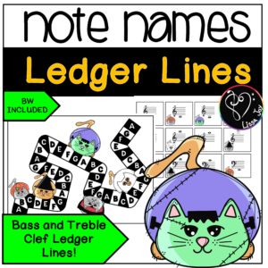 Halloween Ledger Lines Game