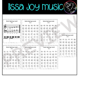 Music Note Reading Worksheets L3 | Bass C Position