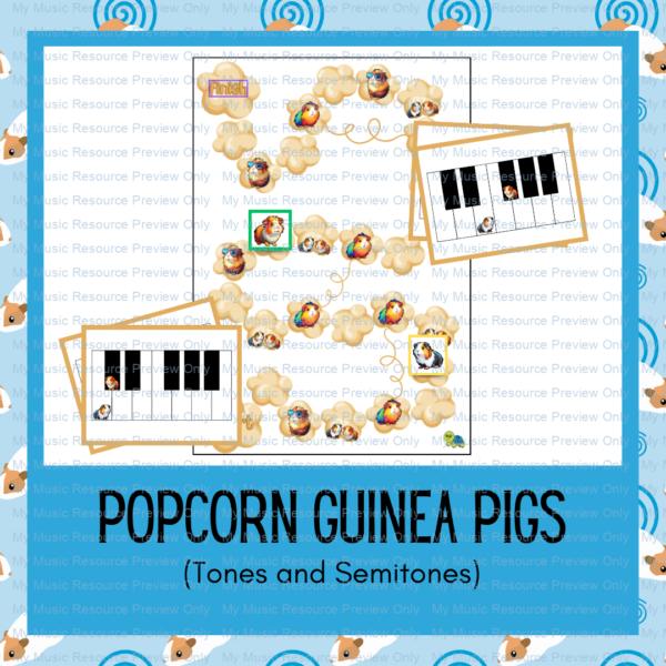 Popcorn Guinea Pigs | Tones and Semitones Game