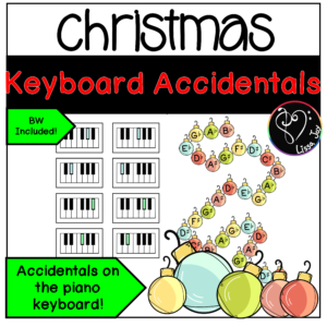 Christmas Piano Accidentals Game