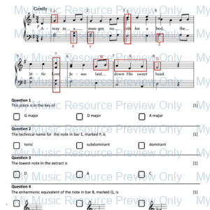 Christmas Carols Theory Quiz