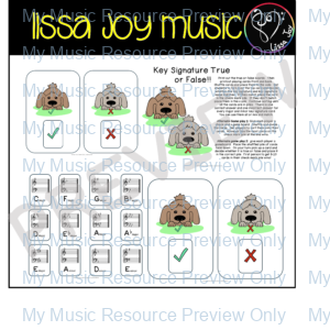 Key Signature True or False